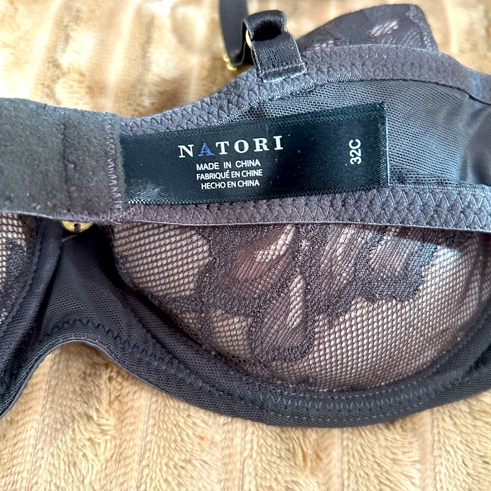 Natori 721150 Flora Contour Underwire Bra 32C Floral Lace VGU - Picture 11 of 13